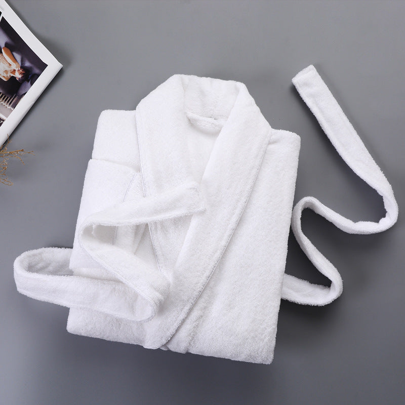 Winter thick pure cotton bathrobe