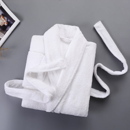 Winter thick pure cotton bathrobe