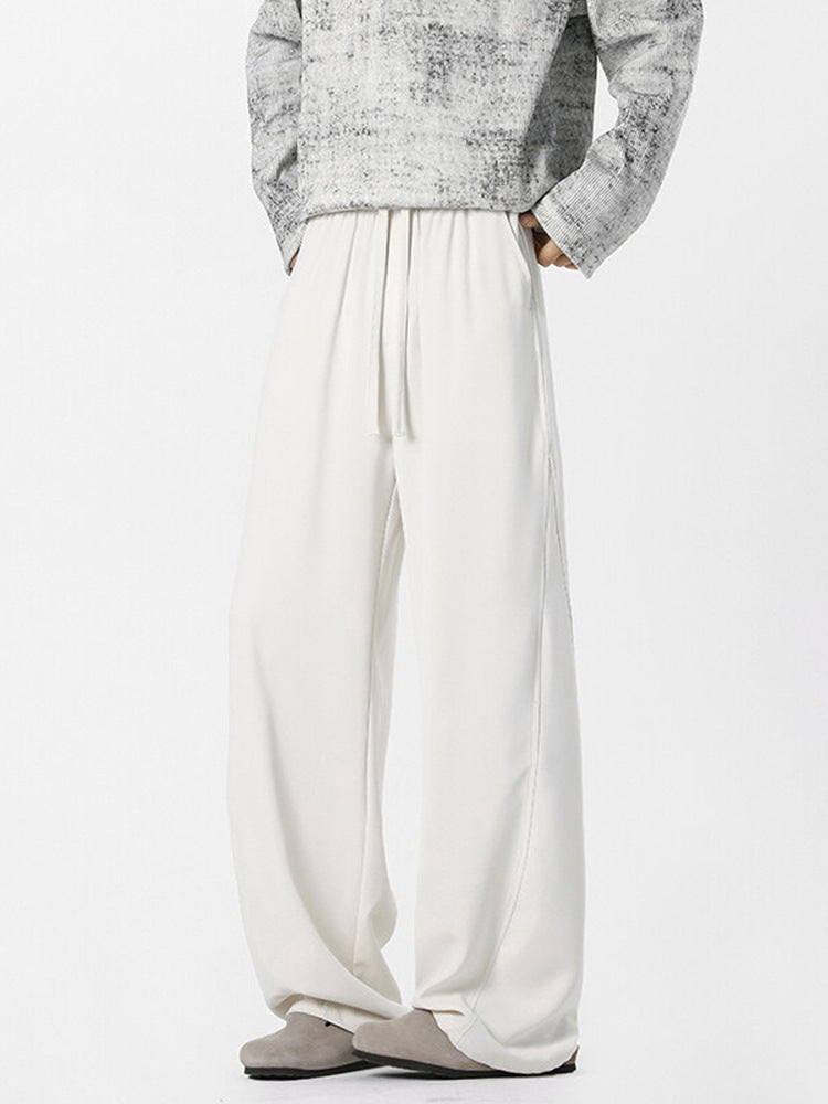 Mens Summer Ice Silk Casual Pants
