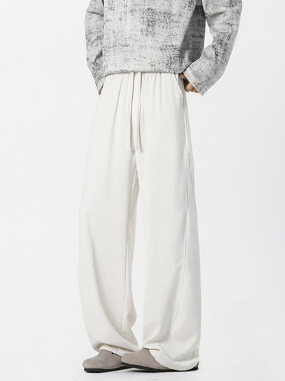 Mens Summer Ice Silk Casual Pants