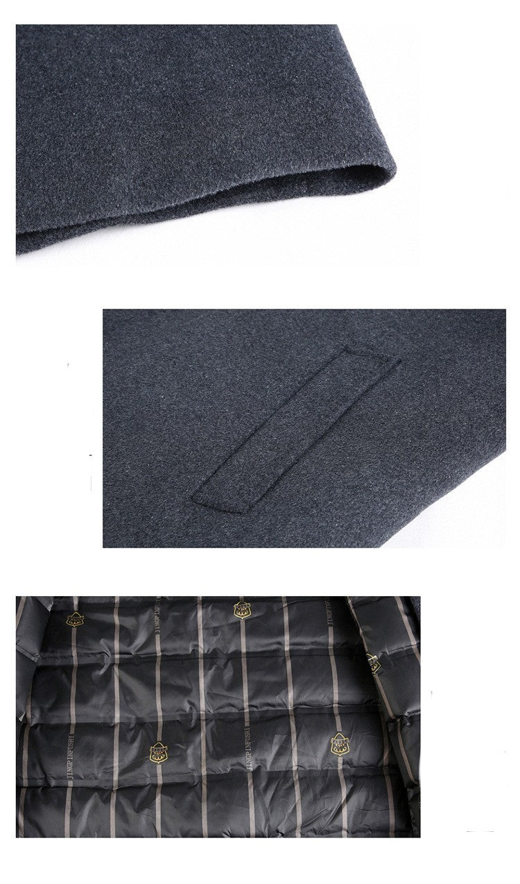 Zakelijke High-End Warme Heren Mantel