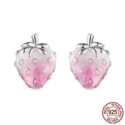 S925 Sterling Zilveren All-match En Zoete Oorbellen