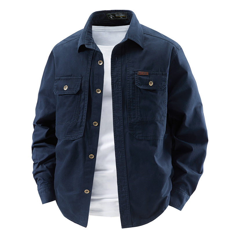 Pure Cotton Multi-Pocket Work Jacket