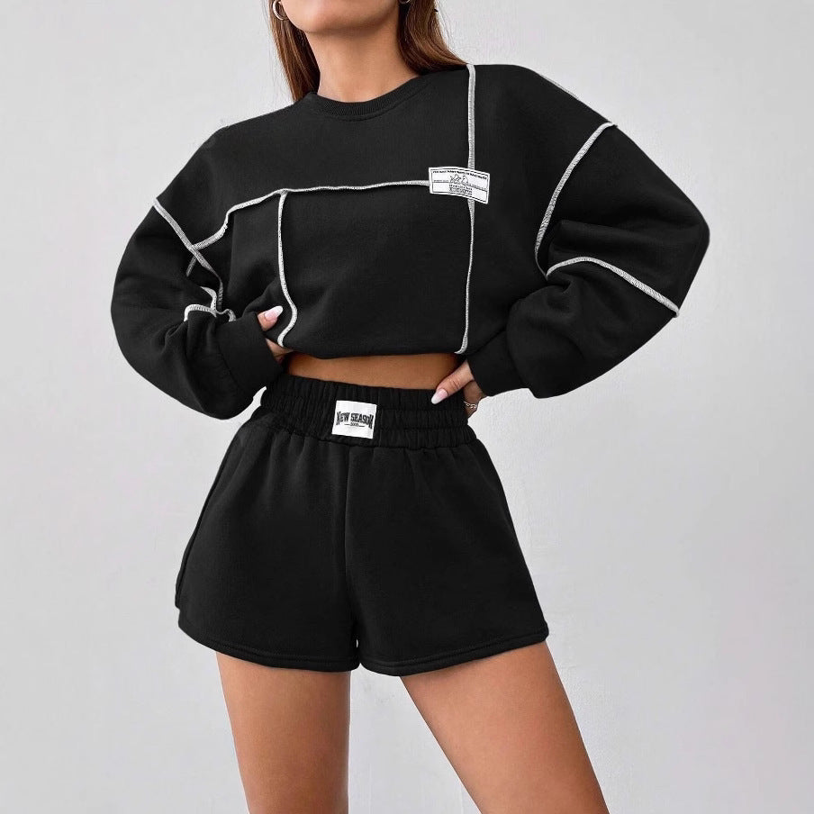 Casual Losse Ronde Hals Lange Mouw Dames Sweatshirt