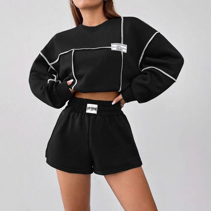 Casual Losse Ronde Hals Lange Mouw Dames Sweatshirt