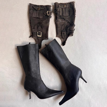 Vintage Buckle Boots