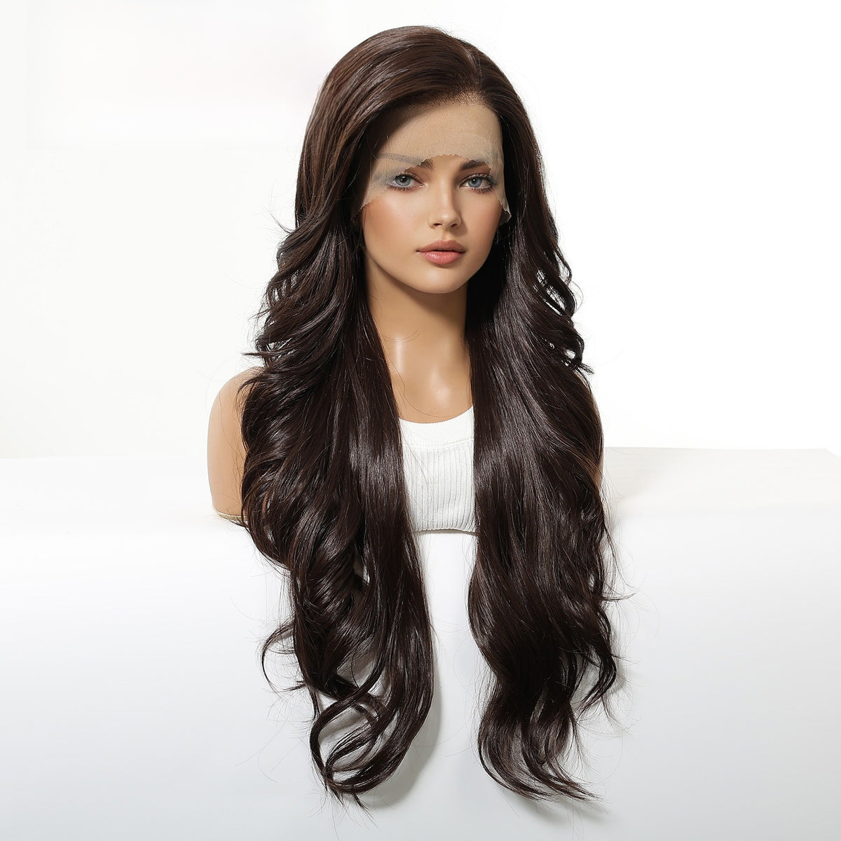 Lace Front Wig Japanese Silk Long Curly Hair