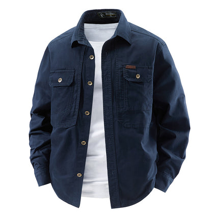 Pure Cotton Multi-Pocket Work Jacket