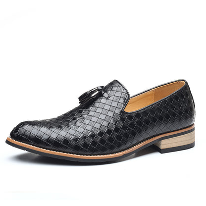 Carefully Selected Men's Versatile British-Style Black Professional Casual Leather Shoes, Soft-Soled Men's Shoes, Business Formal Work Shoes