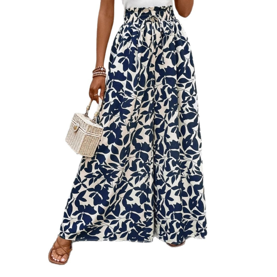 Zomerse lange culottes met draperend effect voor dames