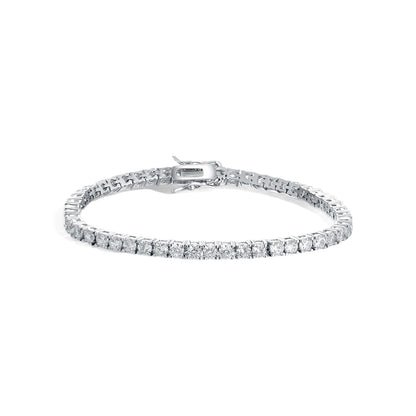Classic 18K Gold Electroplated Tennis Bracelet with Zircon/Moissanite Stones