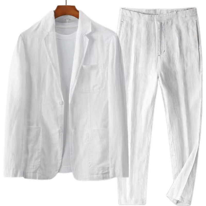 Casual Linen Suit Set for Men