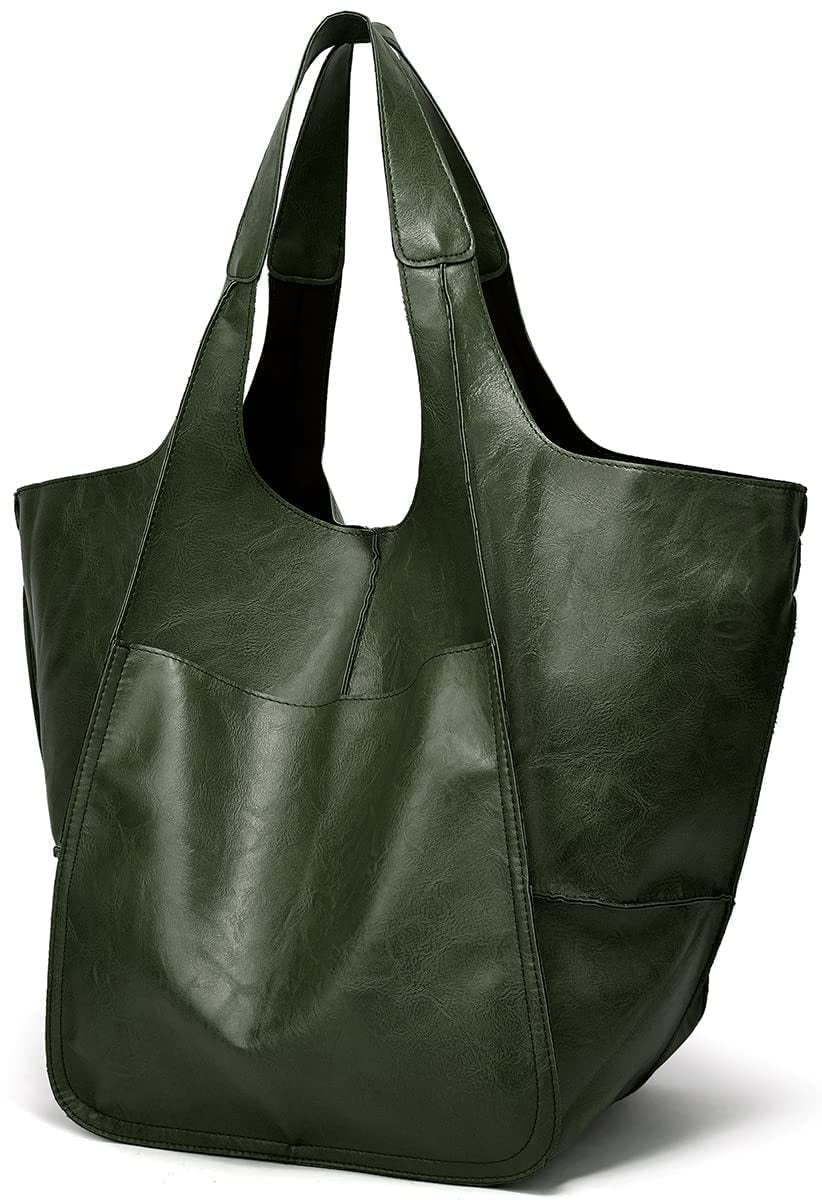 Simple Soft Leather Large Capacity Shoulder Hand Tote Bag