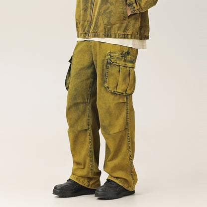 Modemerk Amerikaanse unisex rechte losse micro-uitlopende broek