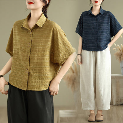 Loose Batwing Shirt Top for Women