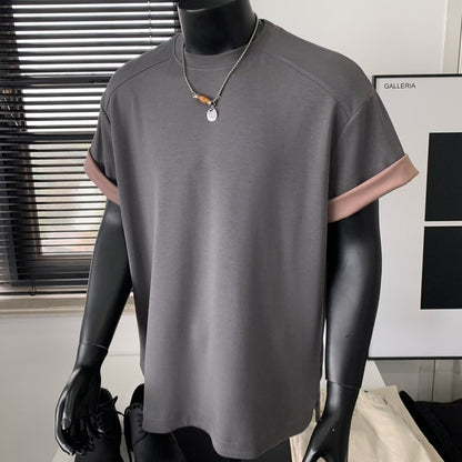 T-shirt met korte mouwen en ronde hals