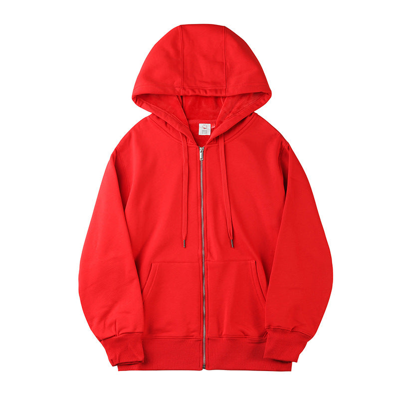 Casual zip-up hoodie