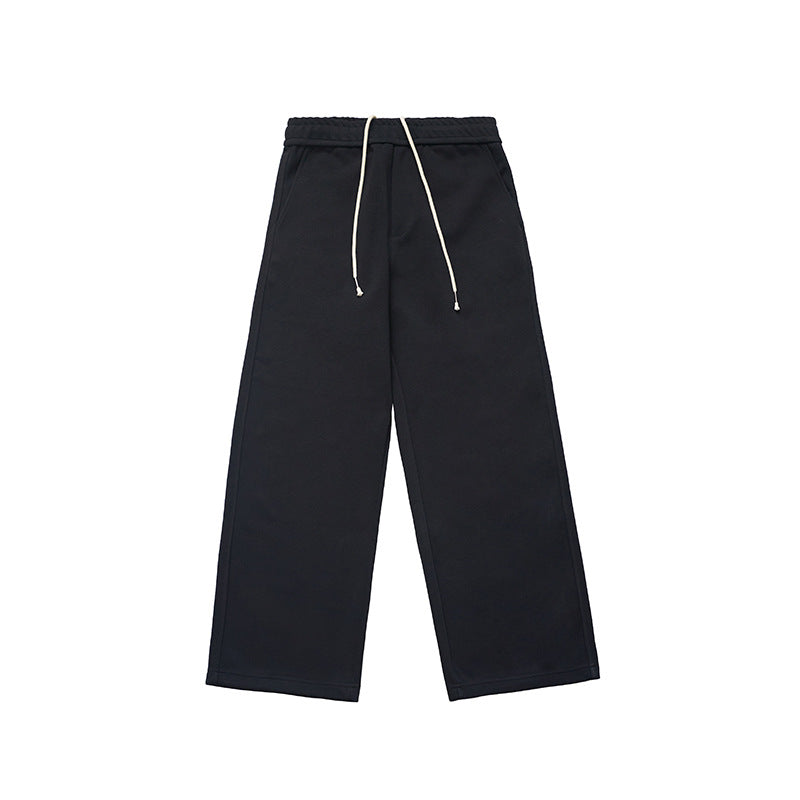 Knitted Cotton Casual Straight Pants