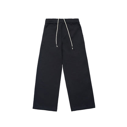 Knitted Cotton Casual Straight Pants