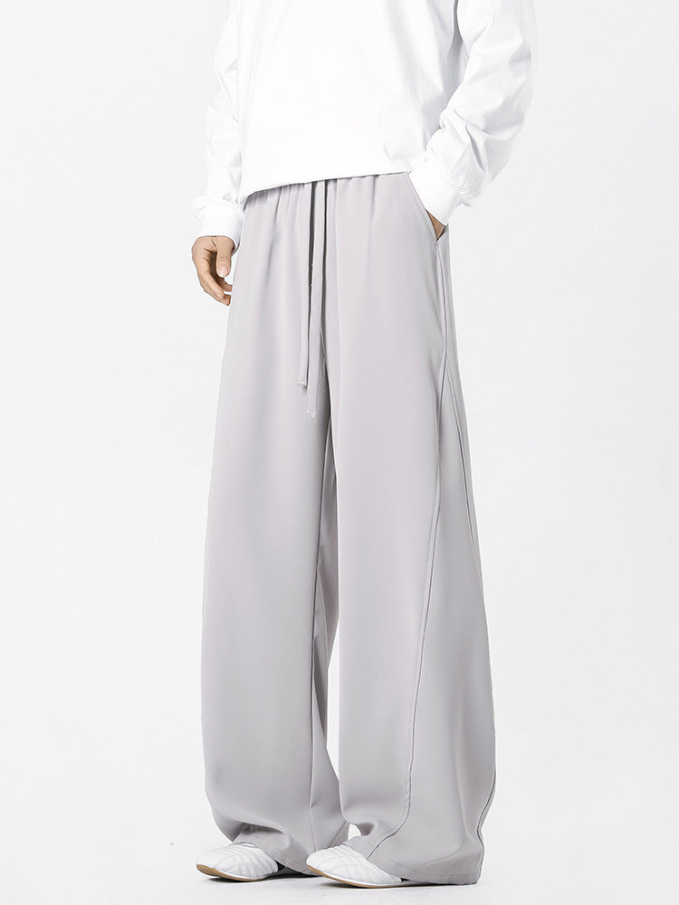 Mens Summer Ice Silk Casual Pants