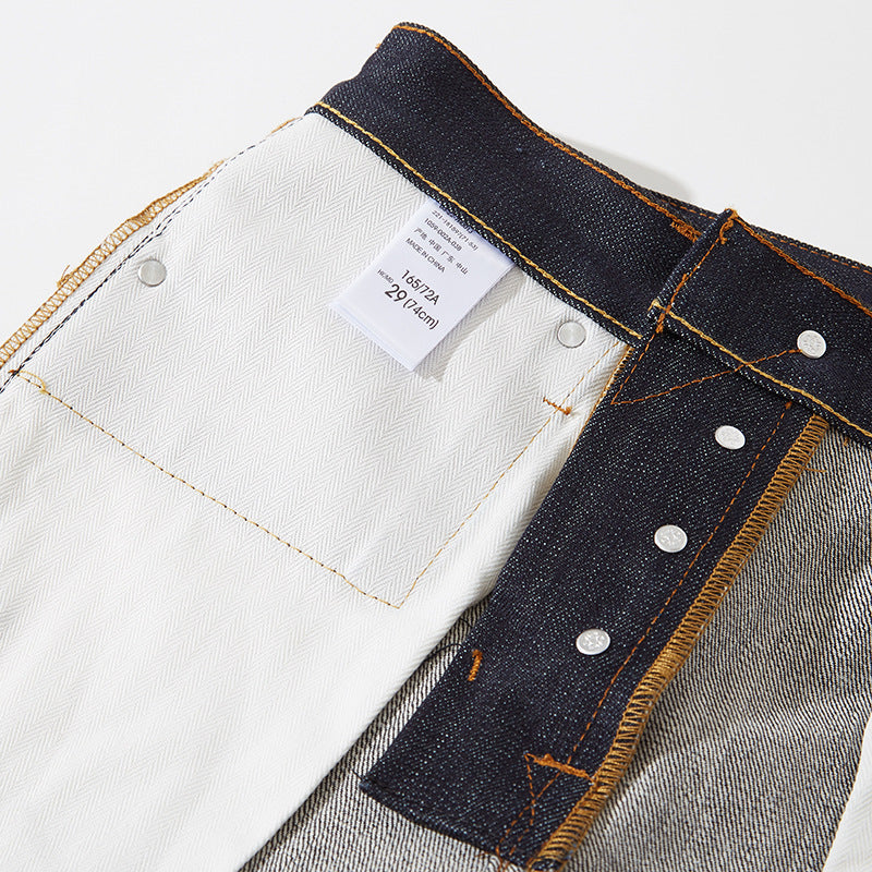 Losse rechte cargo high-end jeans voor heren