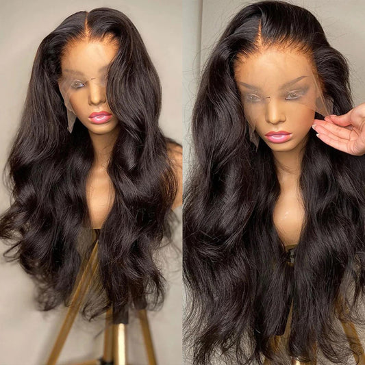 Pre-Plucked Lace Front Synthetic Body Wave Wig