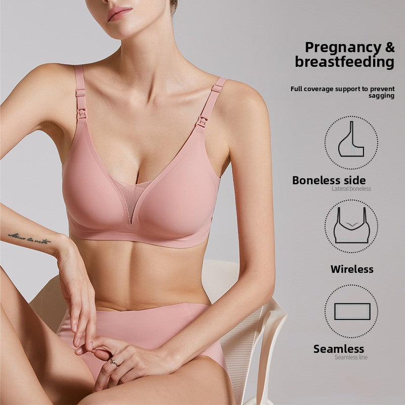 Maternity Nursing Bra with Anti-Sagging Support