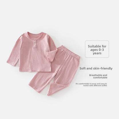 Infant Cotton Long Sleeve Pajama Set