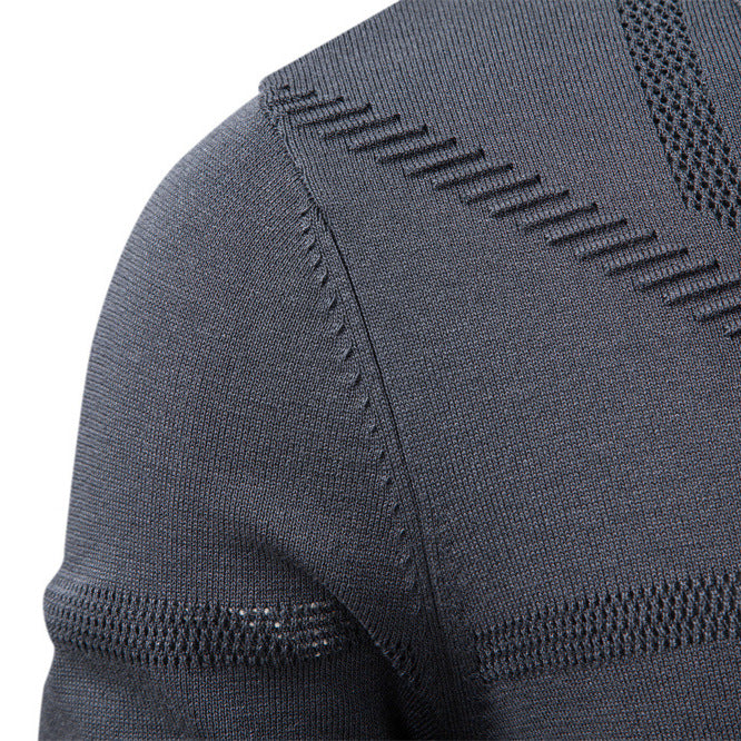Men's collar sweater top