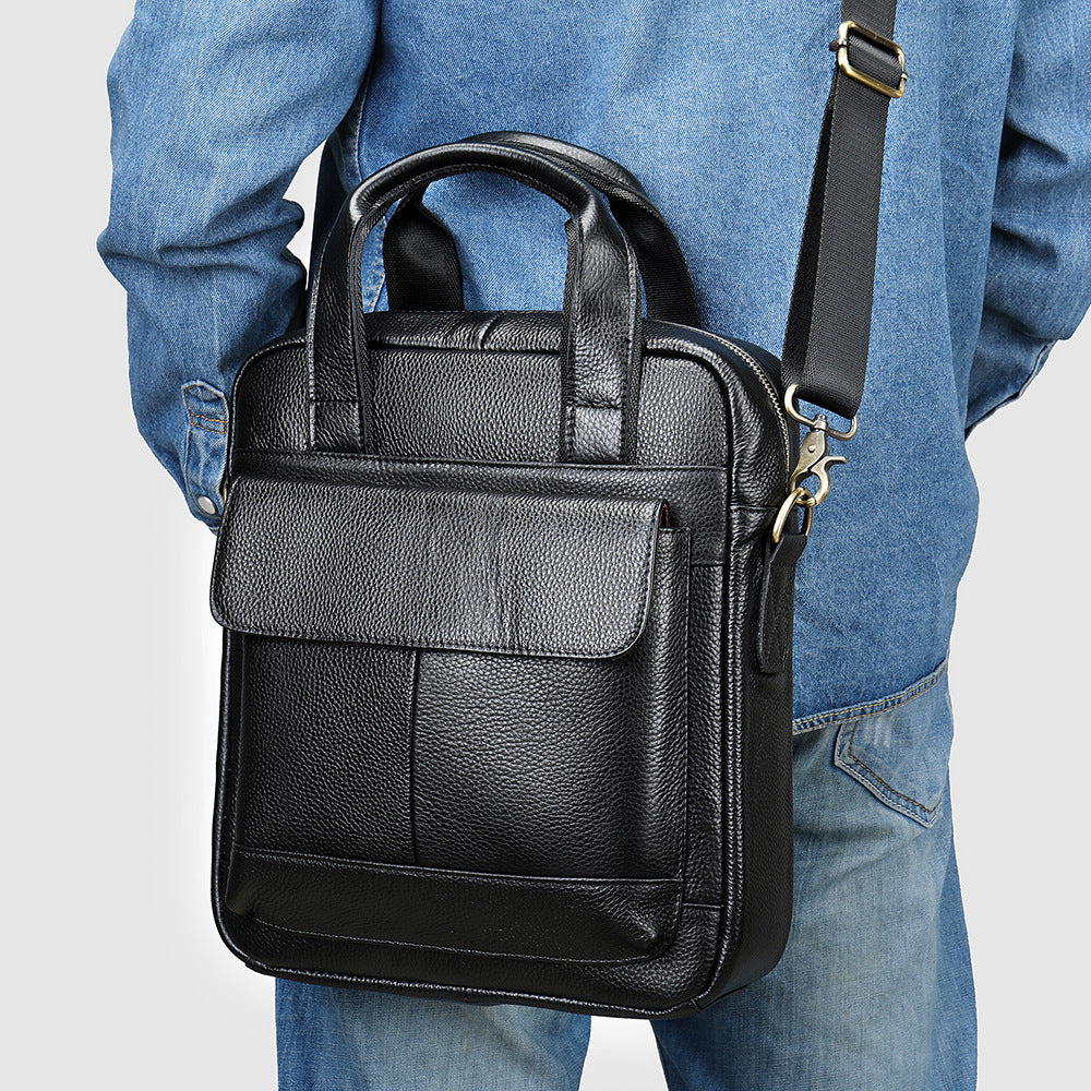 Genuine Cowhide Mens Business Briefcase