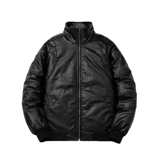 Stevige robuuste motorjas van PU-leer voor heren