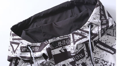 Trendy heren jas met print