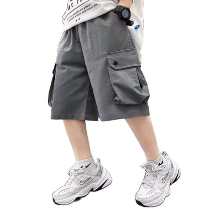 Casual Style Boys' Shorts, Lightweight Cargo Pants