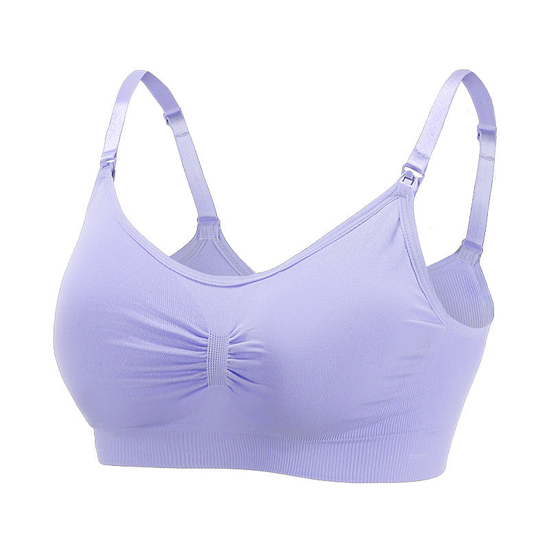 Seamless maternity and nursing bras