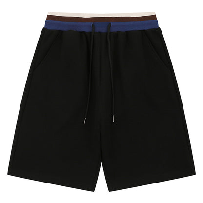 Losse casual zomerse shorts met split-effect en trekkoord