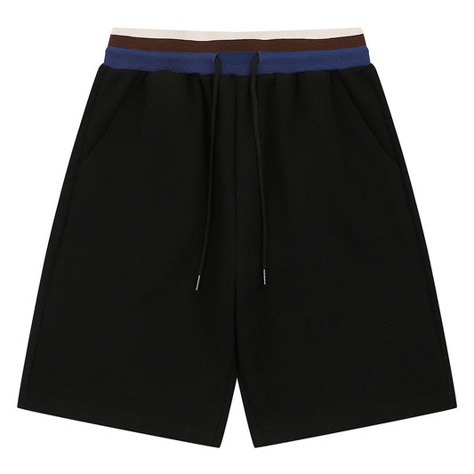 Losse casual zomerse shorts met split-effect en trekkoord