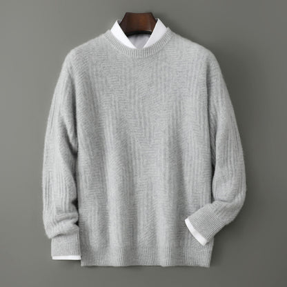 Merino Wool Jacquard Sweater Men