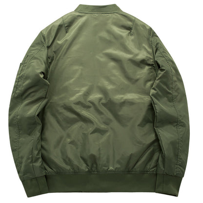 Men's autumn and winter new item plus plus size fat guy sports casual cotton jacket Air Force One MA1 pilot