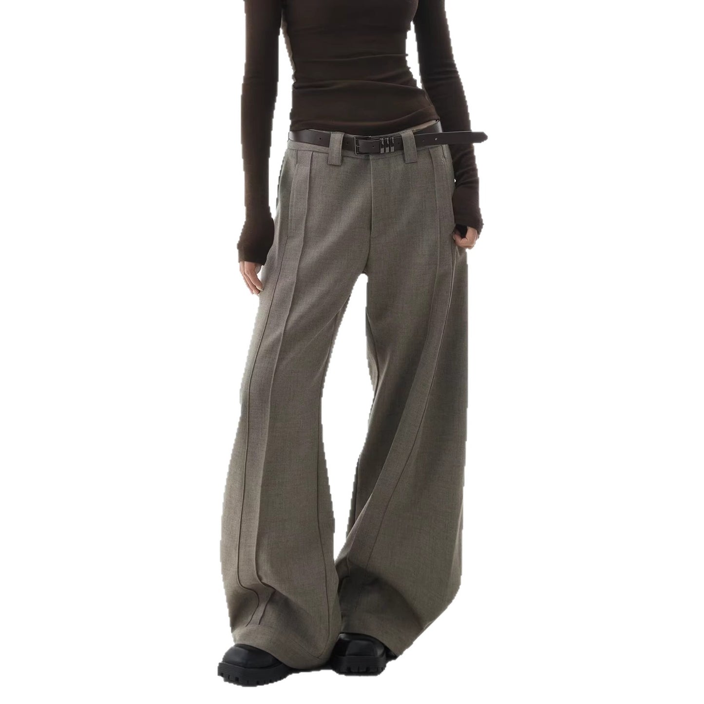 Vintage Design Oversized Drapey Casual Pants
