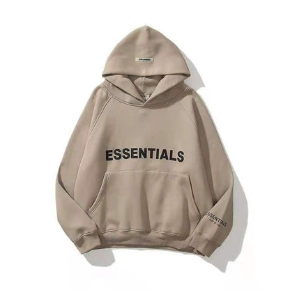 Raglan Sleeve Double Cap High Street Fashion FEAOFGODFOGESSENTIAL Sweater Couple Hoodie