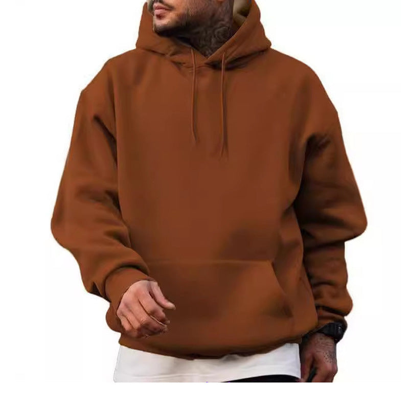 American Style Trendy Brand Solid Color Sweater Trendy Men's Suit Hoodie