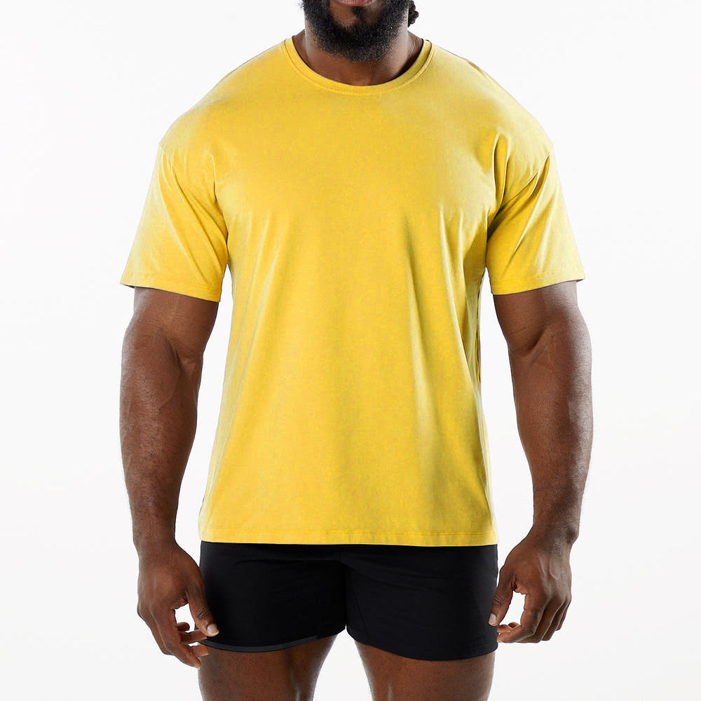 Casual katoenen T-shirt met korte mouwen voor heren