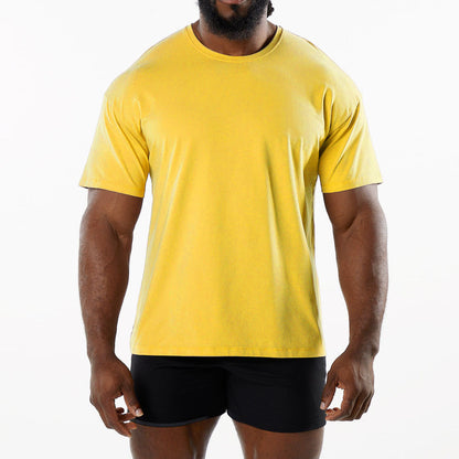 Casual katoenen T-shirt met korte mouwen voor heren