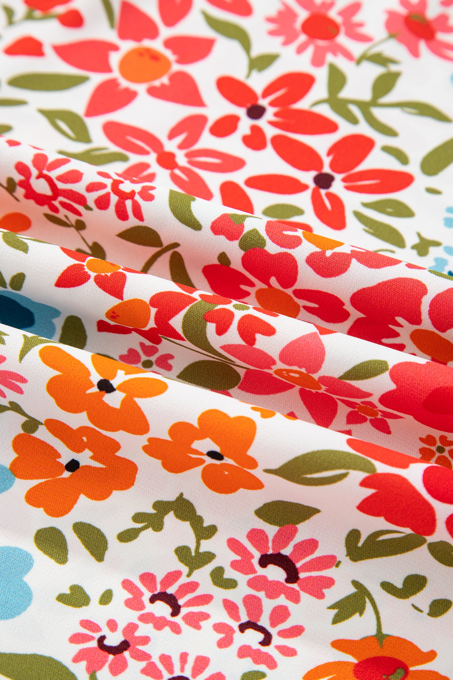 Plus size mini-jurk met knoopsluiting V-hals luipaard of bloemenprint losse pasvorm