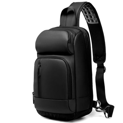 Trendy schoudertas voor mannen met USB-lader