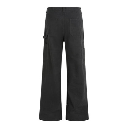 Micro-La Jeans Dipped Loose Rivet All-Match Casual Pants
