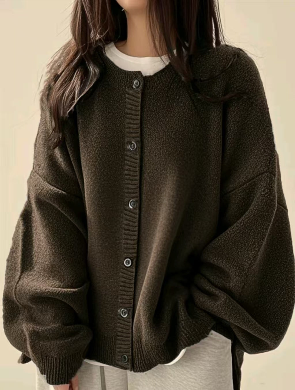 Retro Button Knitted Cardigan