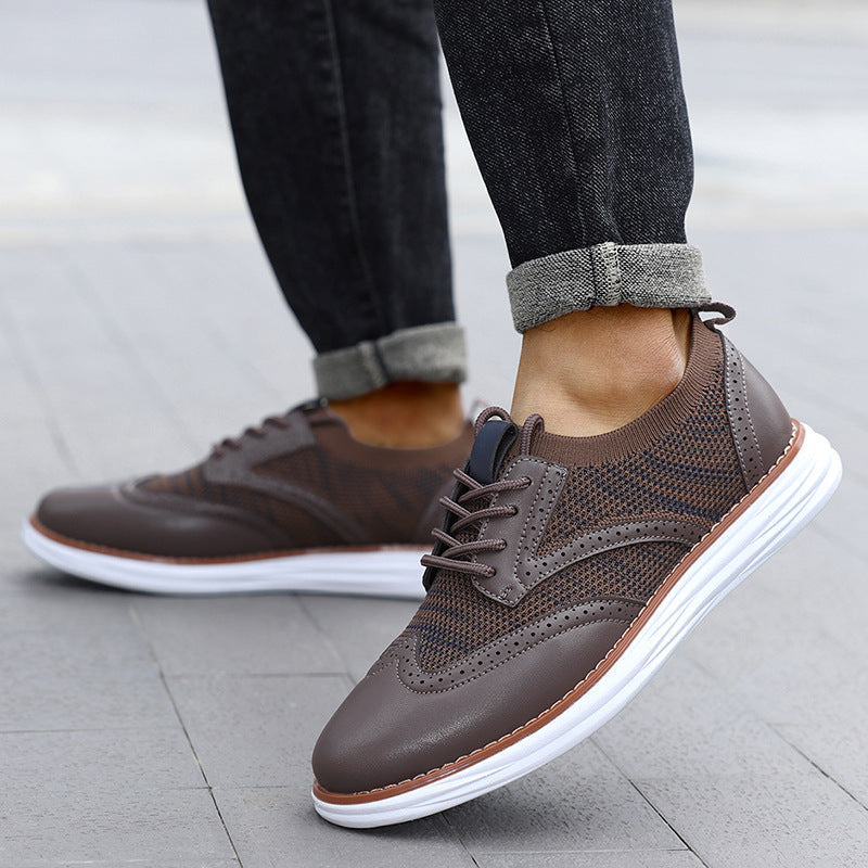In-stock extra-large size 48 men's casual shoes, 2026 new British style, spring and autumn fashion single shoes, versatile casual shoes