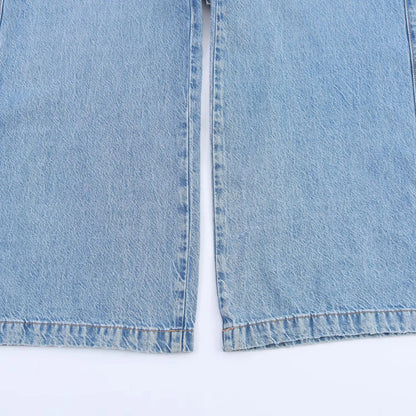 Adjustable Waist Denim Jumpsuit for Women