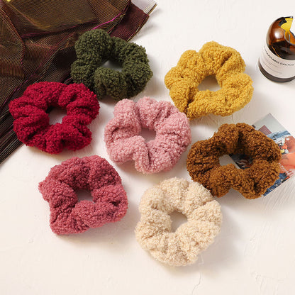 Herfst- en winter pluche dikke haarband